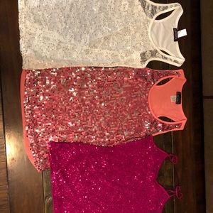 Sparkling is Fun! 3 sequence tops for 1 low price!